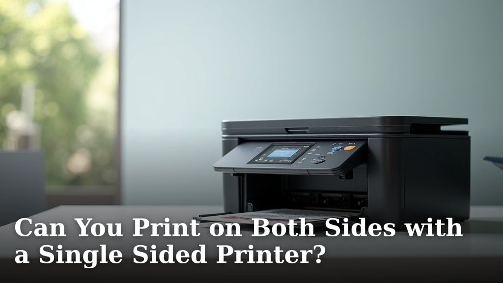 Can You Print on Both Sides with a Single Sided Printer?