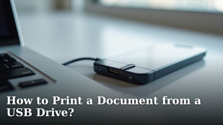 How to Print a Document from a USB Drive?