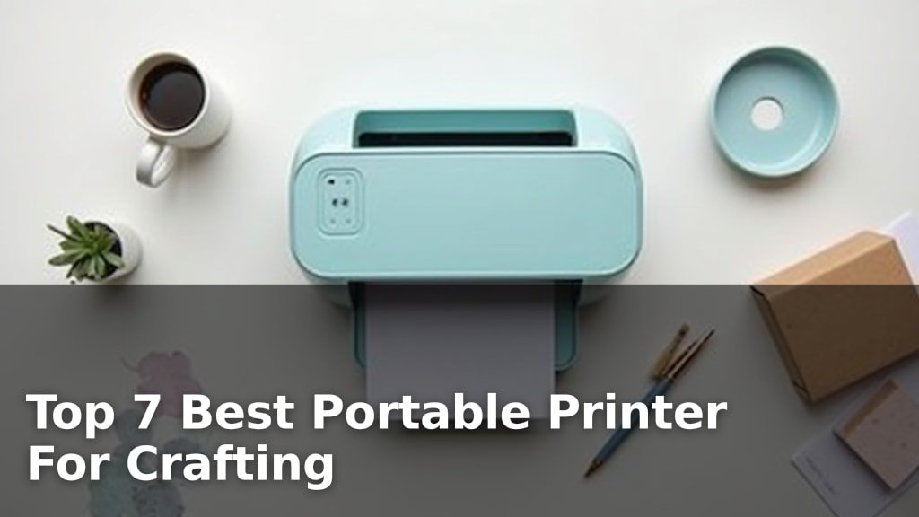 Top 7 Best Portable Printer For Crafting