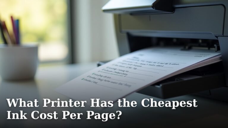 What Printer Has the Cheapest Ink Cost Per Page?