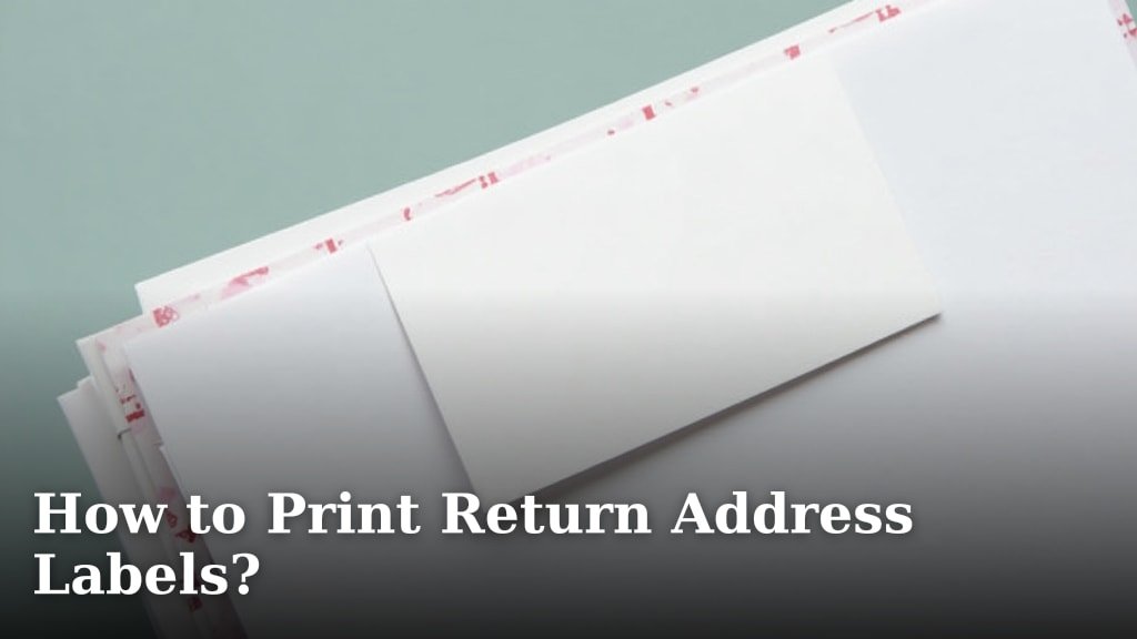 How to Print Return Address Labels?
