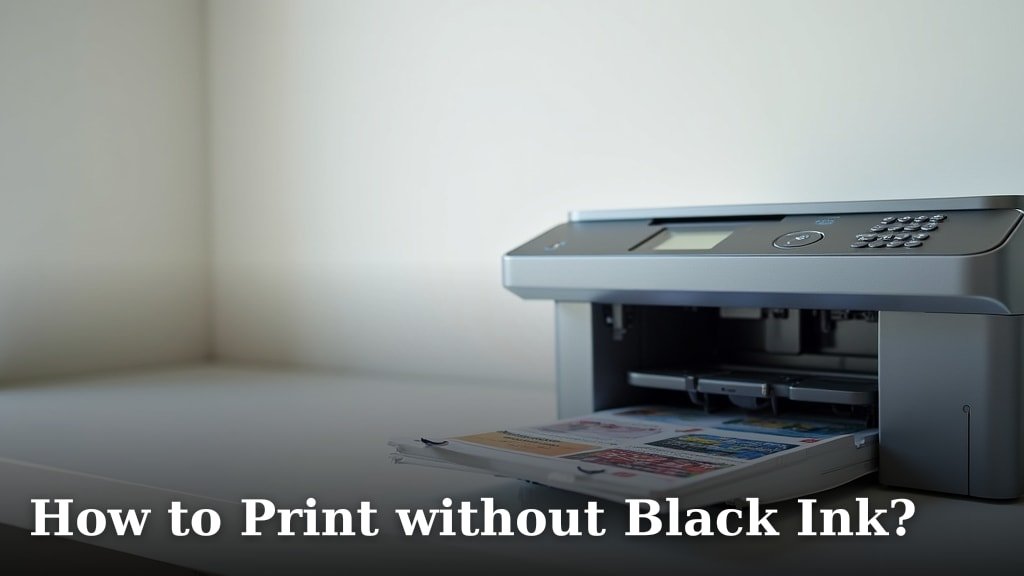How to Print without Black Ink?