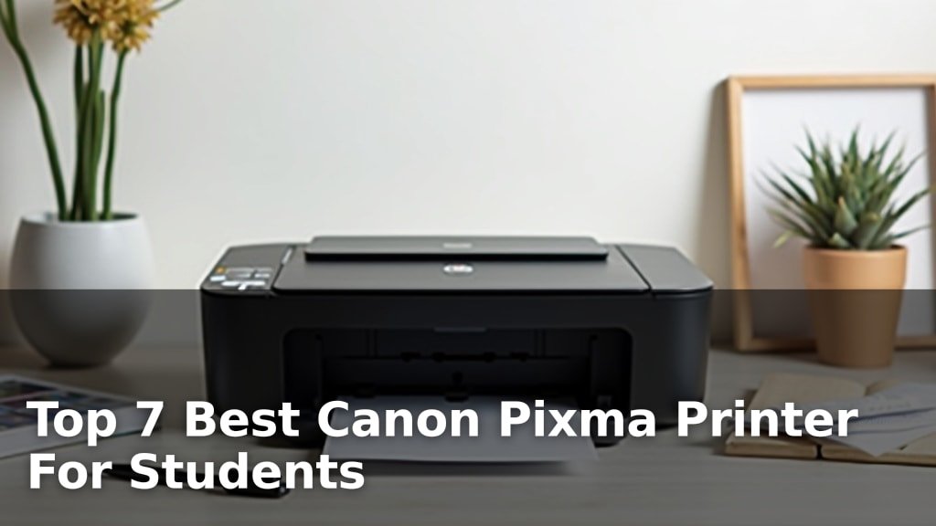 Top 7 Best Canon Pixma Printer For Students