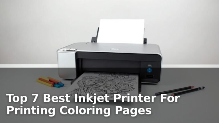 Top 7 Best Inkjet Printer For Printing Coloring Pages