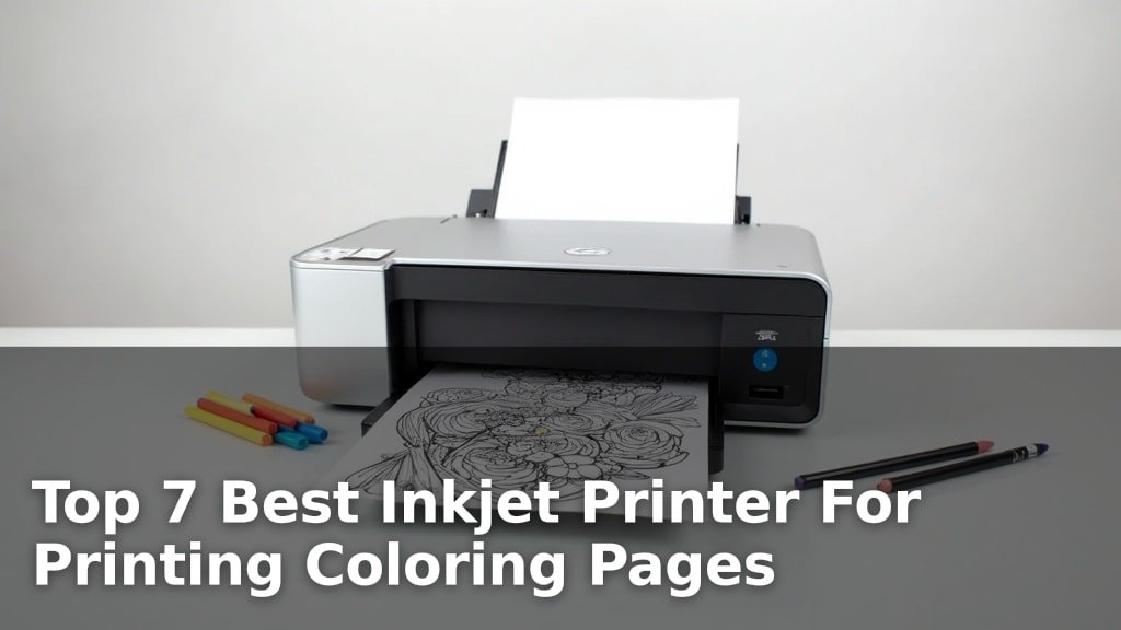 Top 7 Best Inkjet Printer For Printing Coloring Pages