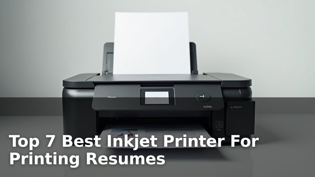 Top 7 Best Inkjet Printer For Printing Resumes