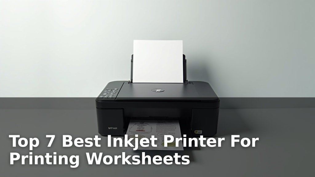 Top 7 Best Inkjet Printer For Printing Worksheets
