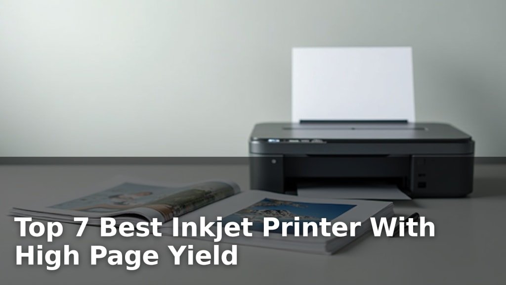 Top 7 Best Inkjet Printer With High Page Yield