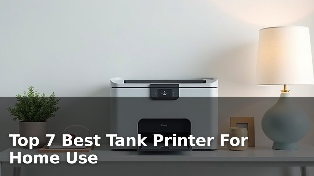 Top 7 Best Tank Printer For Home Use