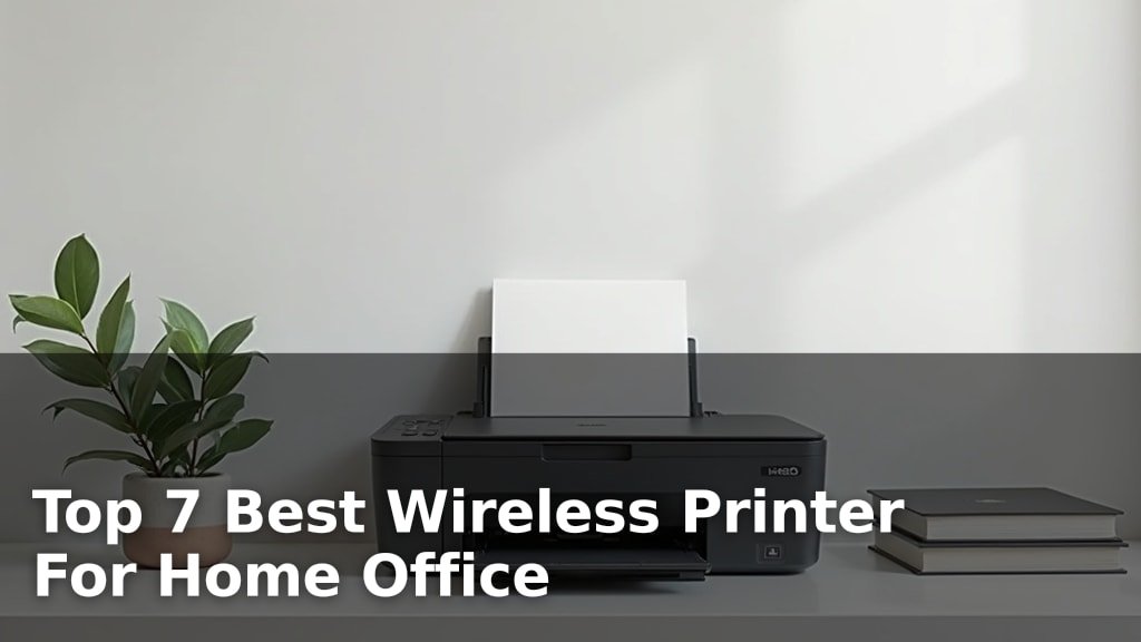 Top 7 Best Wireless Printer For Home Office
