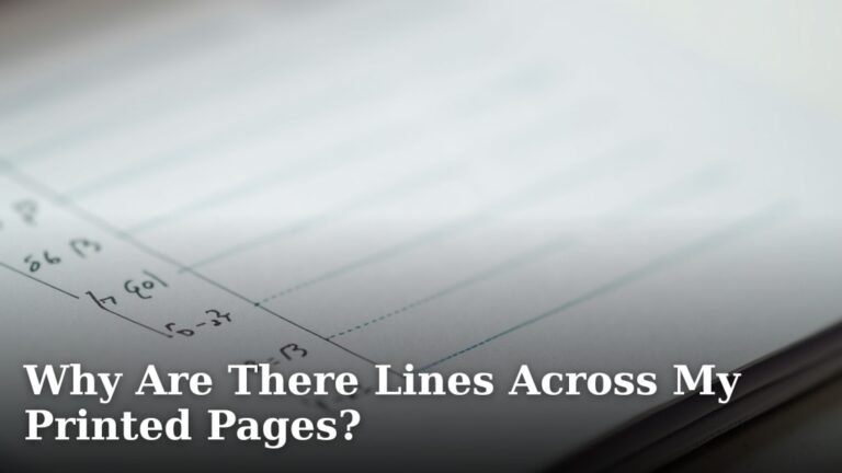 Why Are There Lines Across My Printed Pages?