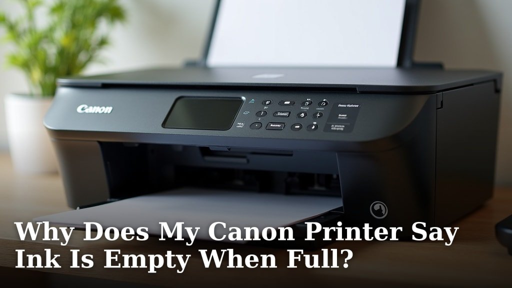 Why Does My Canon Printer Say Ink Is Empty When Full?