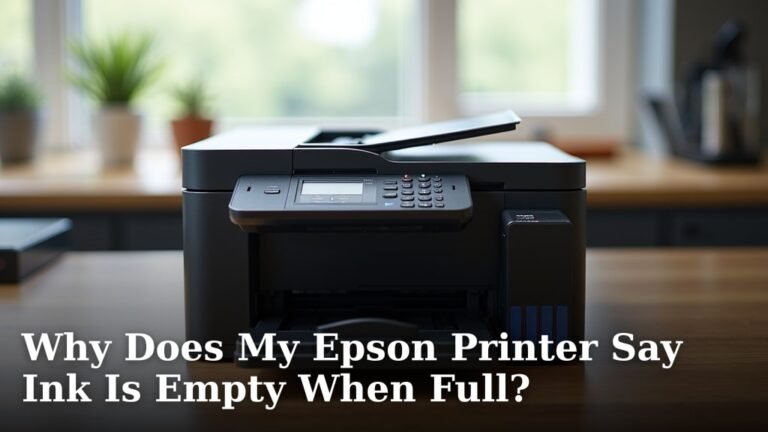 Why Does My Epson Printer Say Ink Is Empty When Full?