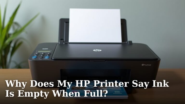 Why Does My HP Printer Say Ink Is Empty When Full?