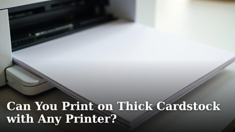 Can You Print on Thick Cardstock with Any Printer?
