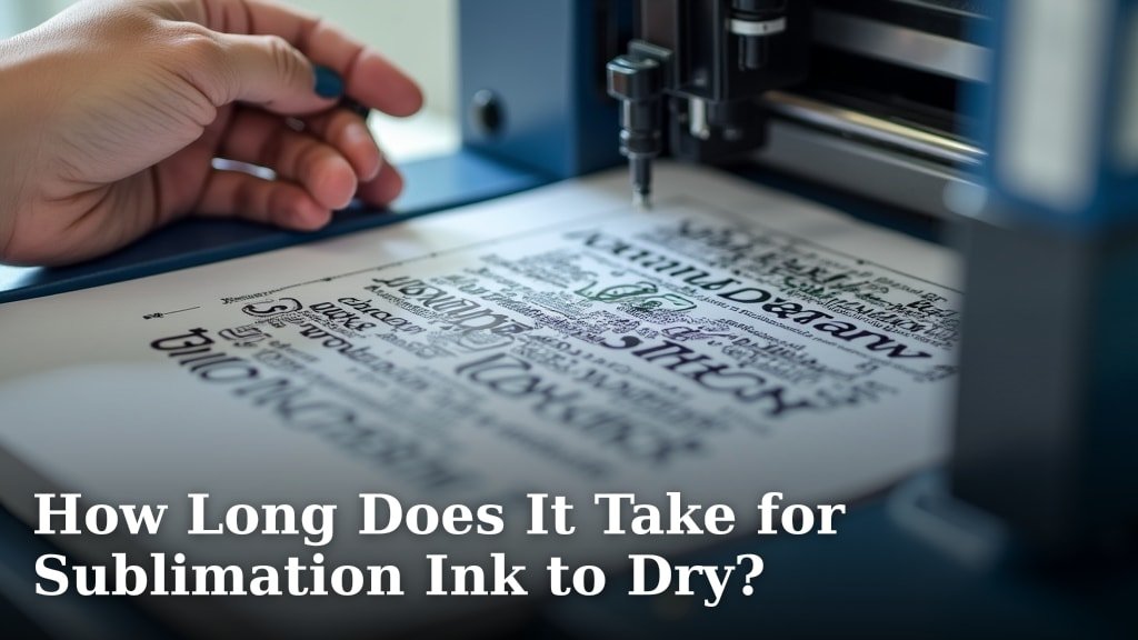 How Long Does It Take for Sublimation Ink to Dry?