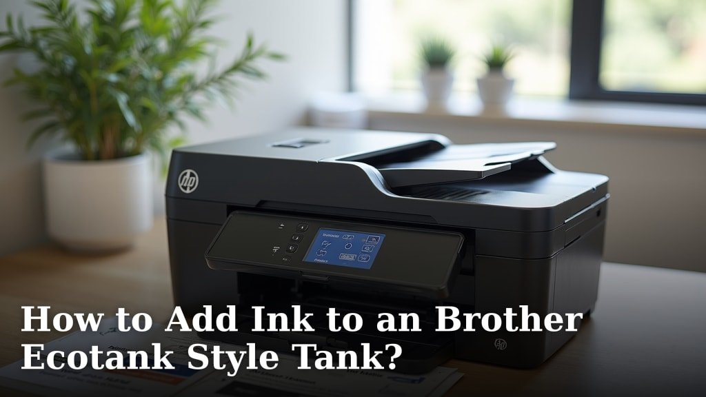 How to Add Ink to an Brother Ecotank Style Tank?