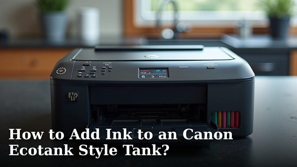 How to Add Ink to an Canon Ecotank Style Tank?