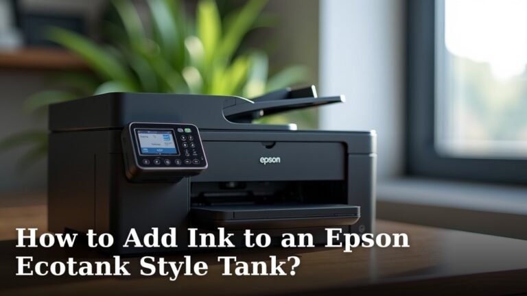 How to Add Ink to an Epson Ecotank Style Tank?