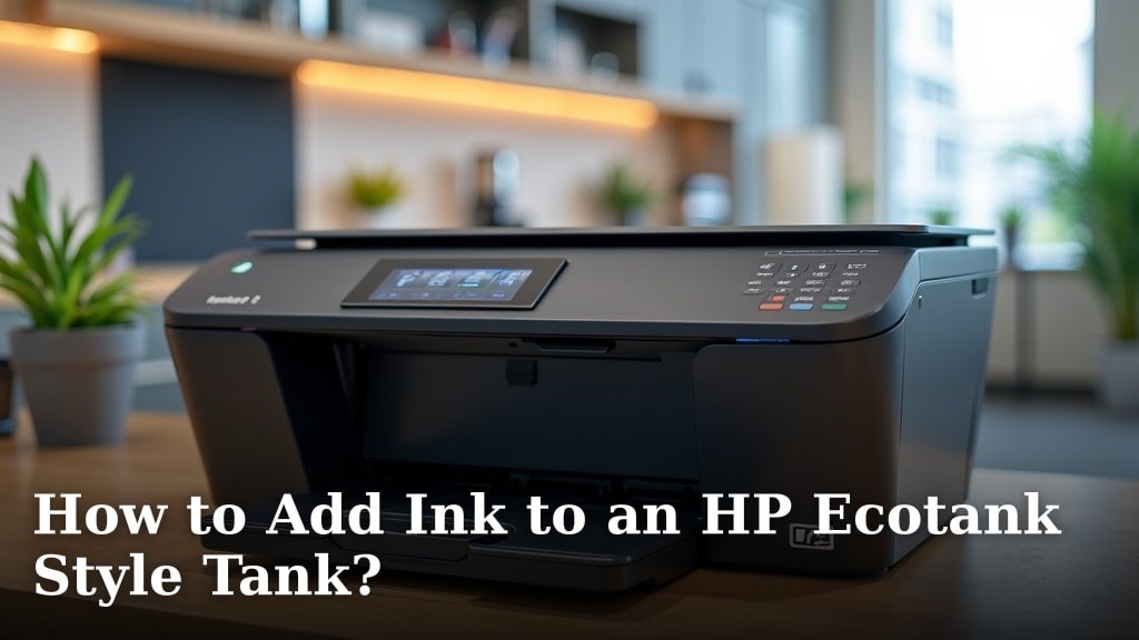 How to Add Ink to an HP Ecotank Style Tank?