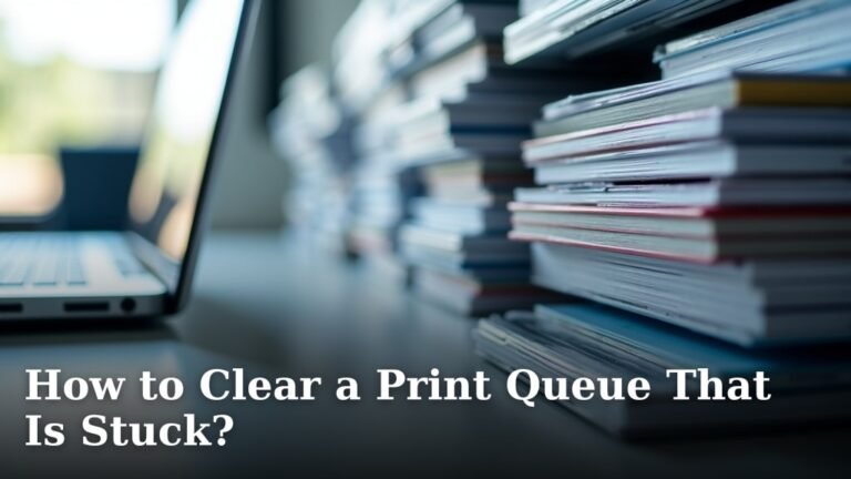 How to Clear a Print Queue That Is Stuck?