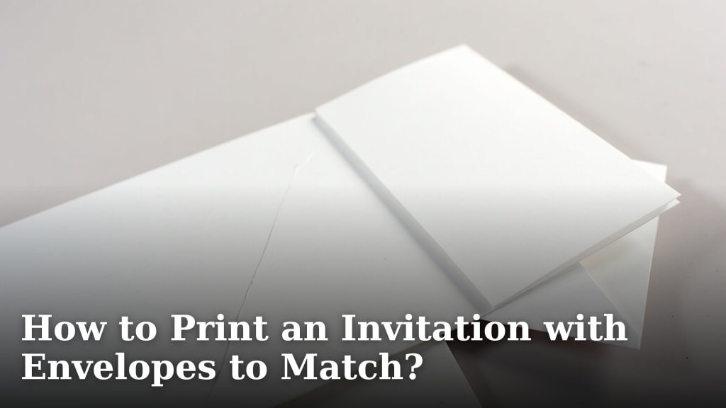How to Print an Invitation with Envelopes to Match?