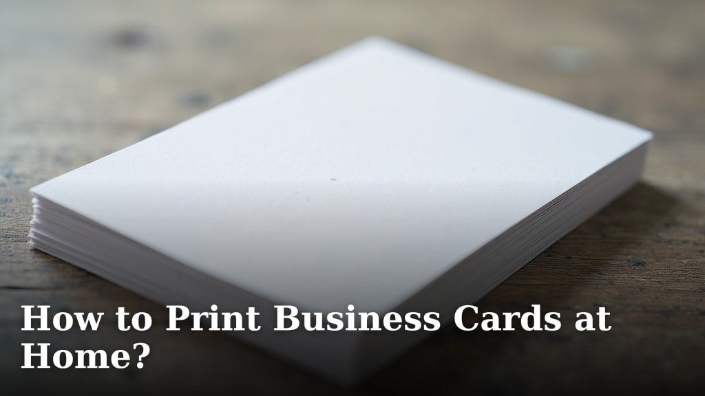 How to Print Business Cards at Home?