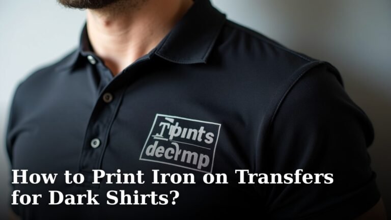 How to Print Iron on Transfers for Dark Shirts?
