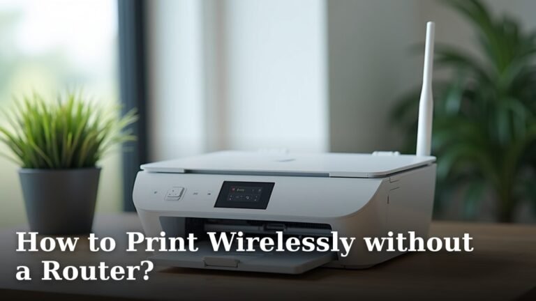 How to Print Wirelessly without a Router?