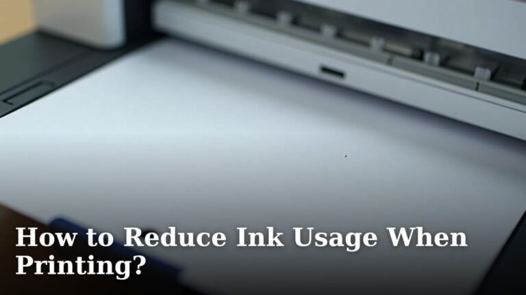 How to Reduce Ink Usage When Printing?