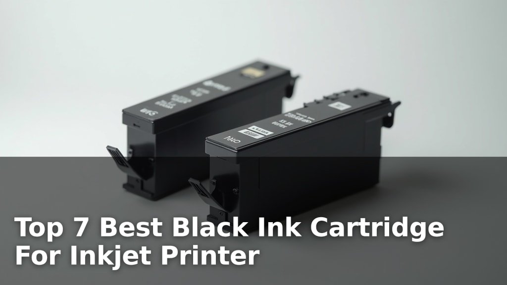 Top 7 Best Black Ink Cartridge For Inkjet Printer