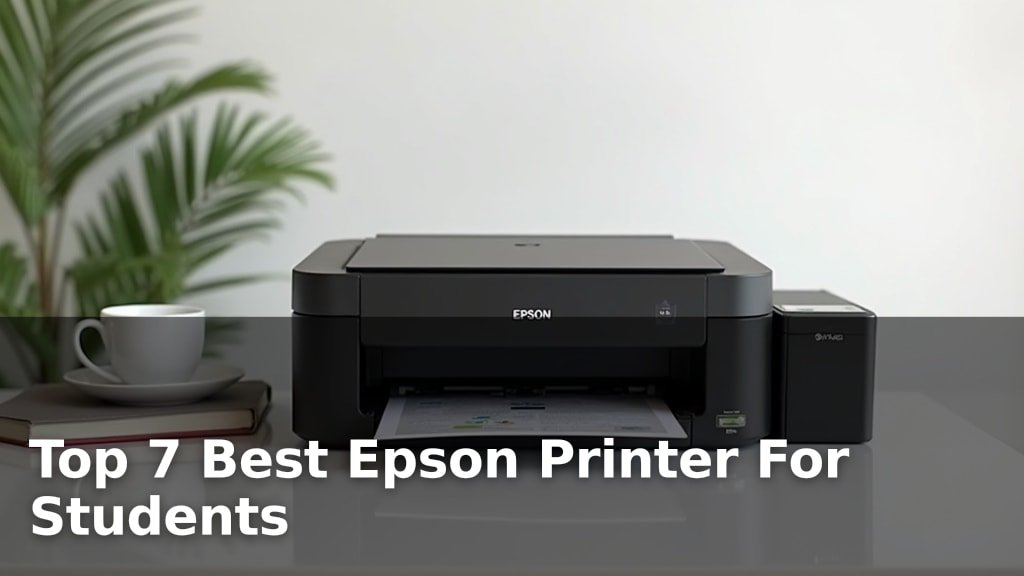 Top 7 Best Epson Printer For Students