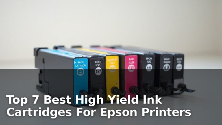 Top 7 Best High Yield Ink Cartridges For Epson Printers