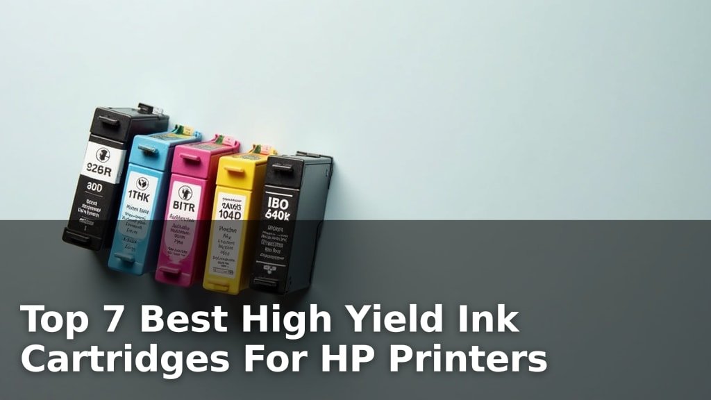 Top 7 Best High Yield Ink Cartridges For HP Printers