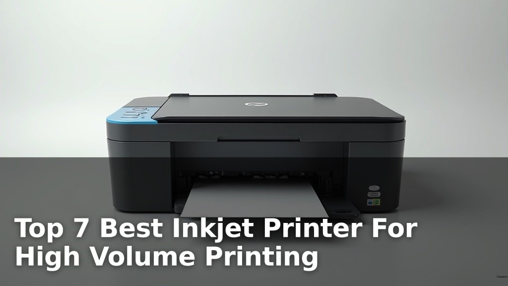 Top 7 Best Inkjet Printer For High Volume Printing