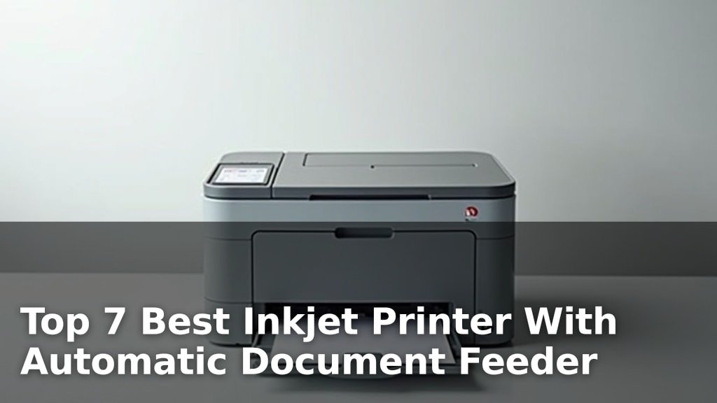 Top 7 Best Inkjet Printer With Automatic Document Feeder