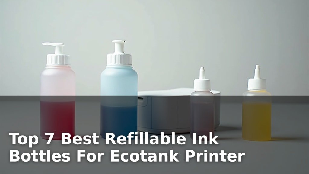 Top 7 Best Refillable Ink Bottles For Ecotank Printer