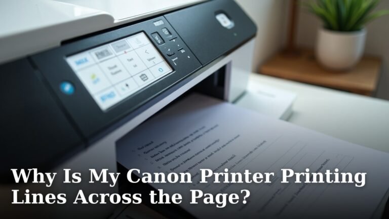 Why Is My Canon Printer Printing Lines Across the Page?