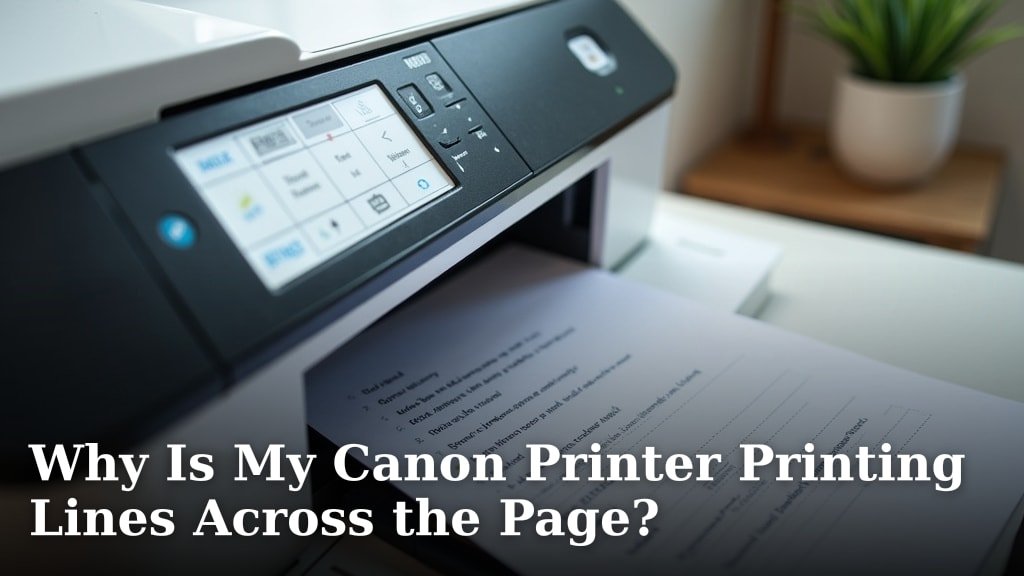 Why Is My Canon Printer Printing Lines Across the Page?