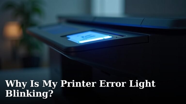 Why Is My Printer Error Light Blinking?